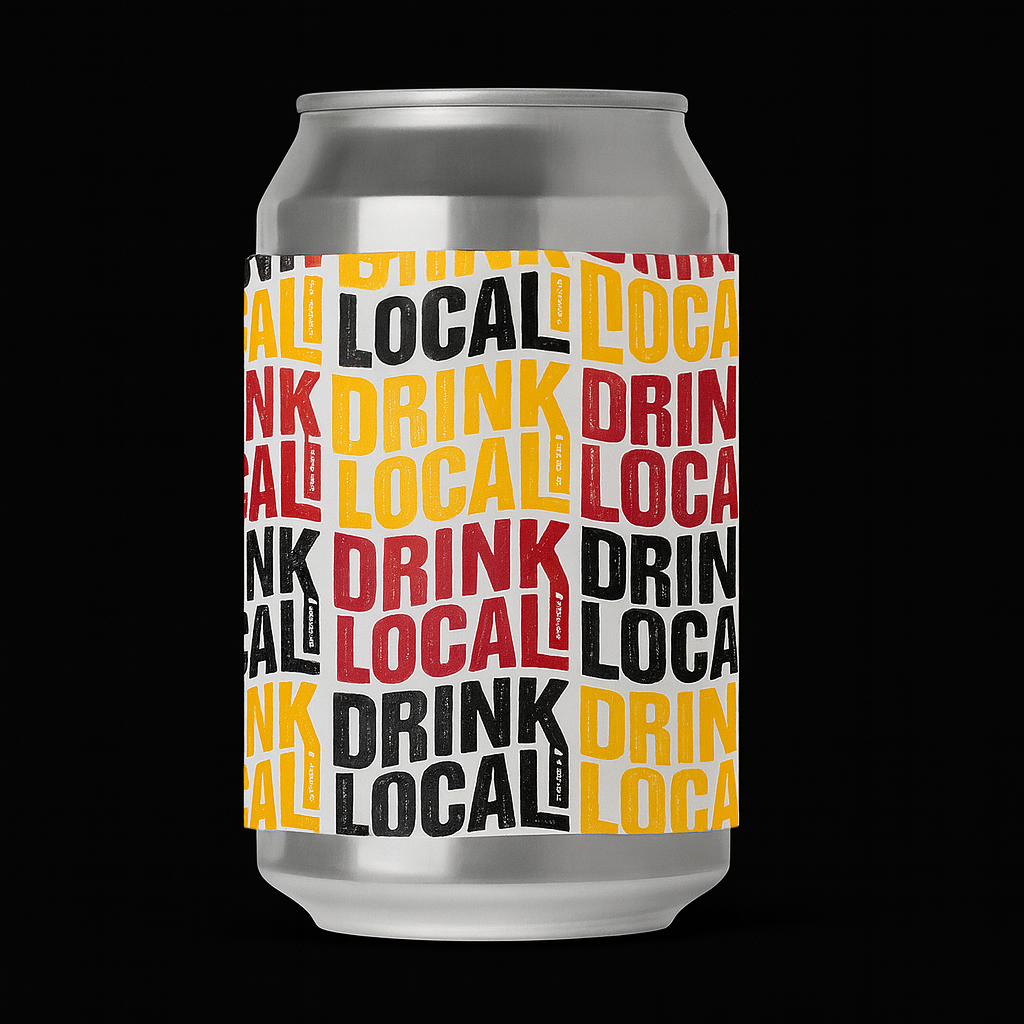 Drink Local Text Slap Wrap