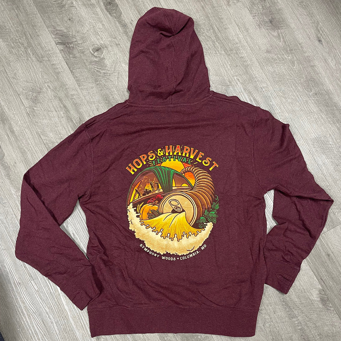 Hops and Harvest Festival Cornucopia Zip Hoodie