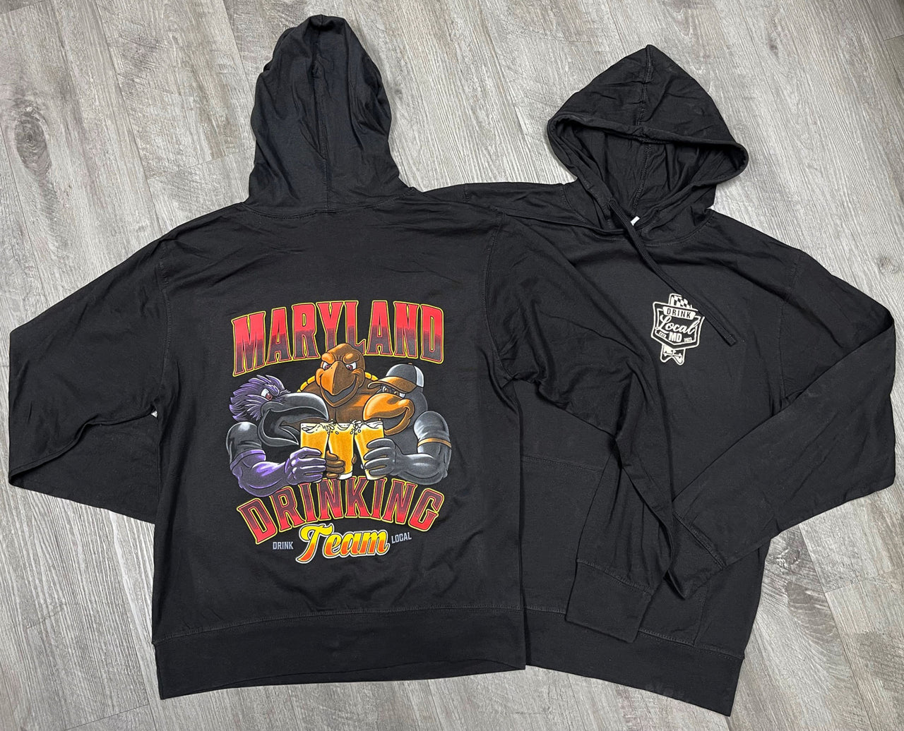 DRINKING TEAM T-SHIRT HOODY