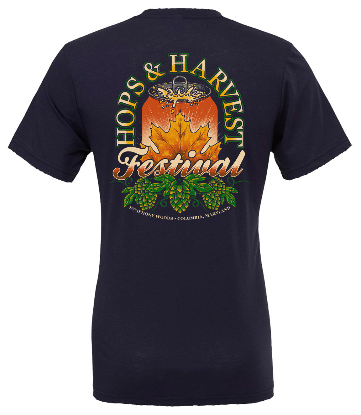 Hops and Harvest Festival leaf short sleeve tee