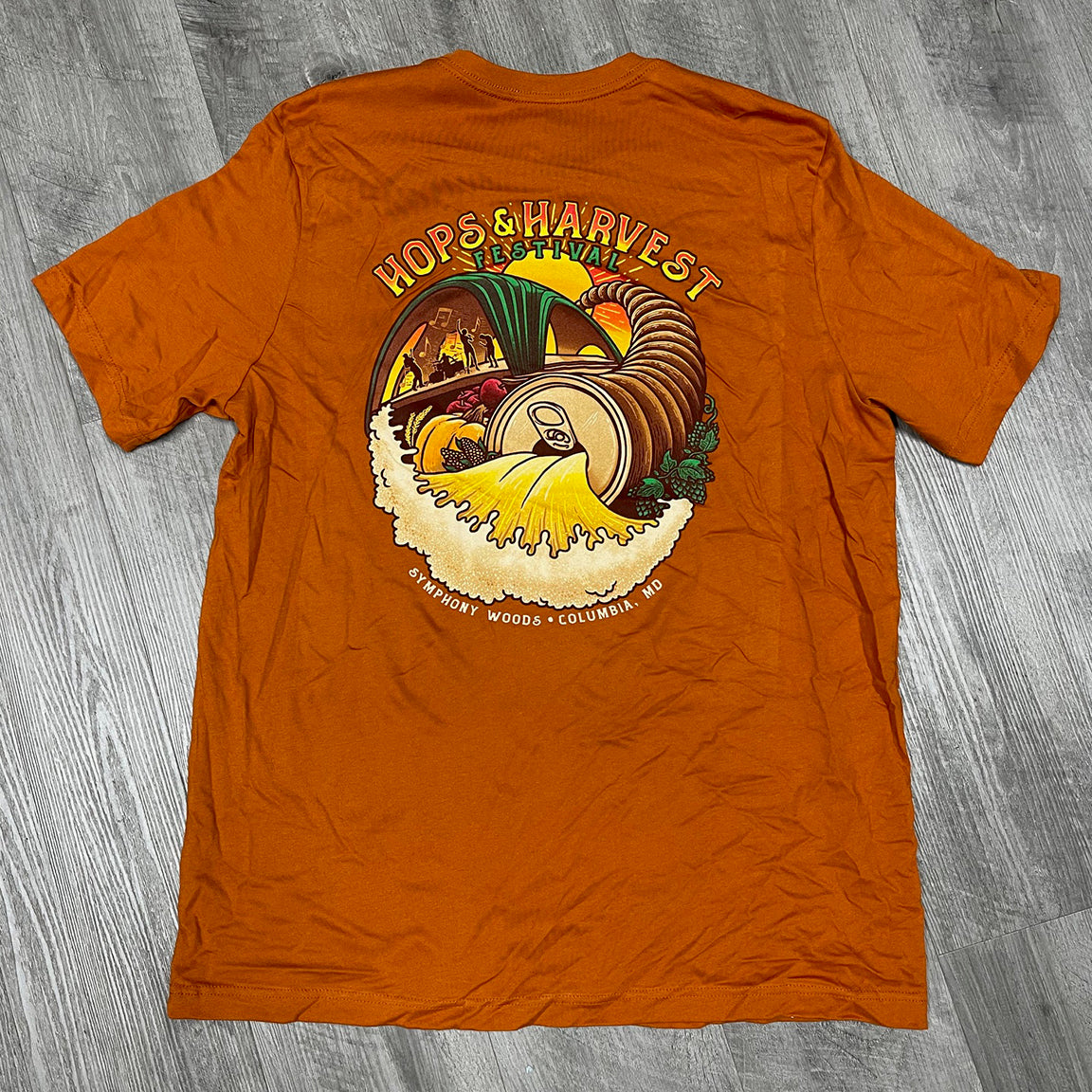 Hops and Harvest Festival Short Sleeve Cornucopia tee