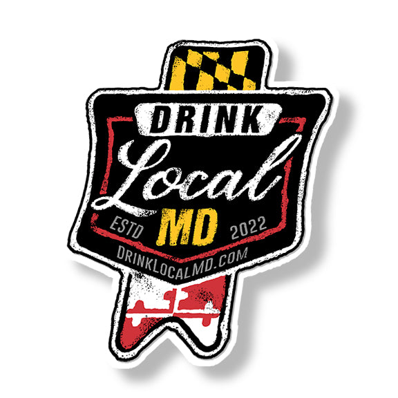 Drink Local Badge Sticker