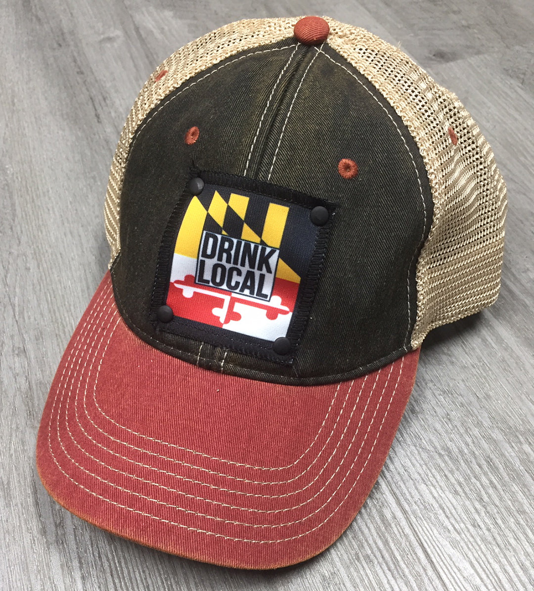 Vintage Snapback Black and Cardinal