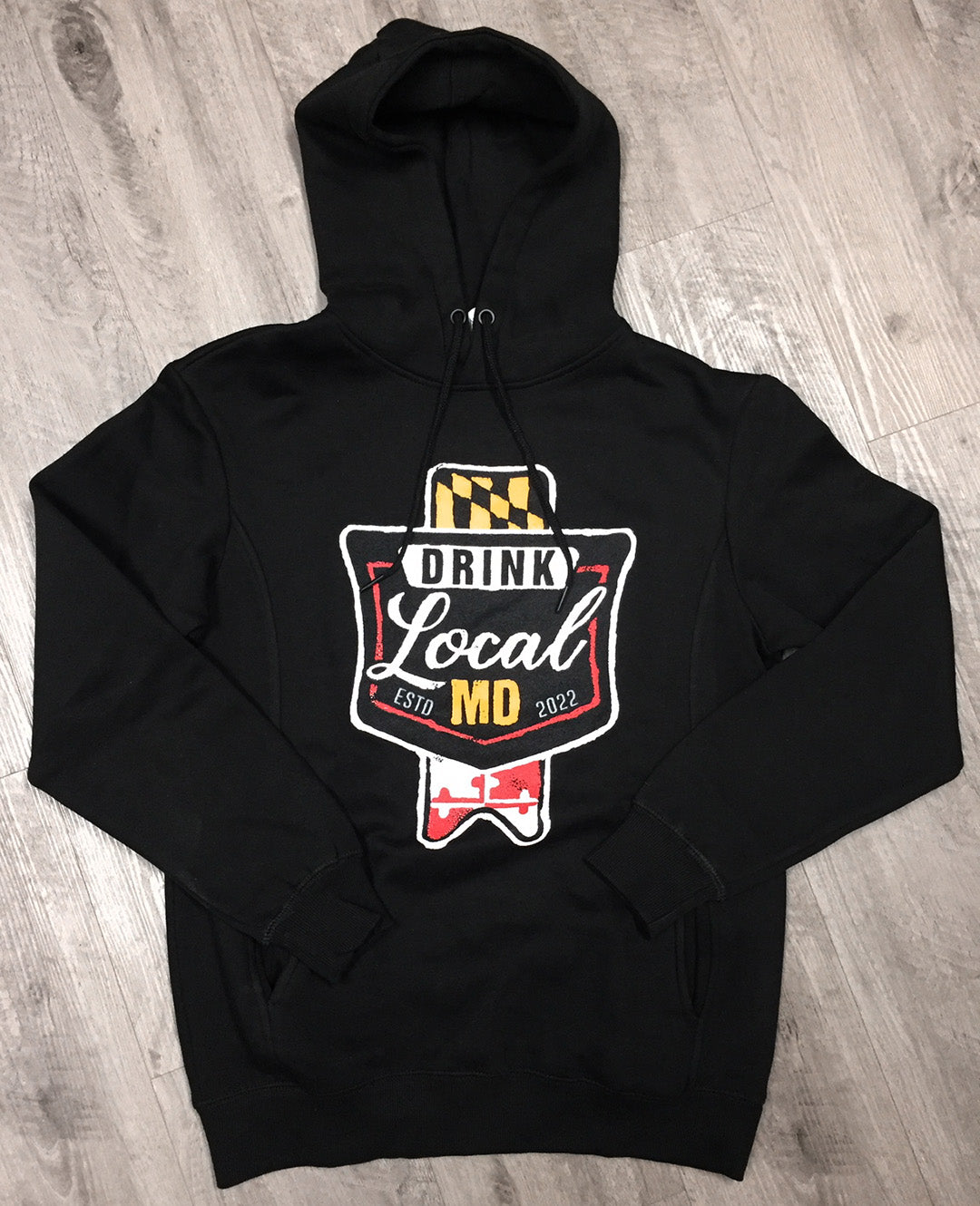 Drink Local Badge Hoodie