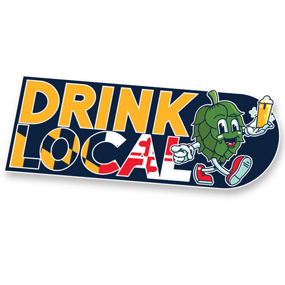 Drink Local Hop Sticker