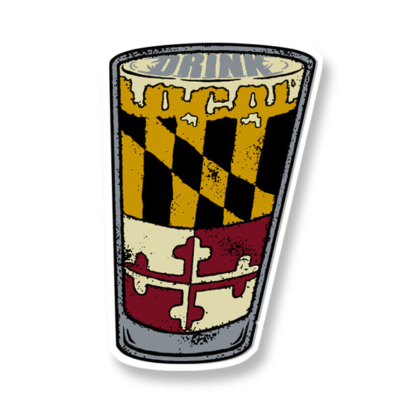 Drink Local Pint Sticker