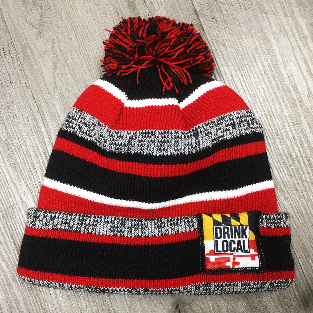 Red Pom Beanie